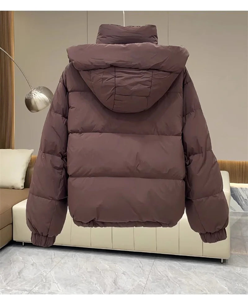 Women's Puffer Jacket | Detachable Hood | Winter Essential