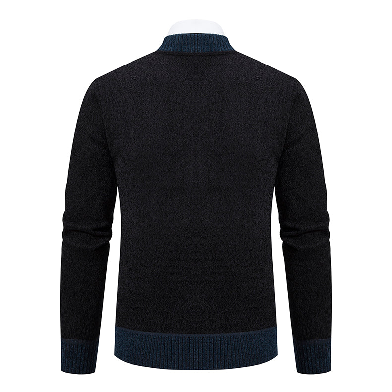 Embroidered Zip-Up Cardigan Jacket | Sleek and Comfortable | Slim Fit