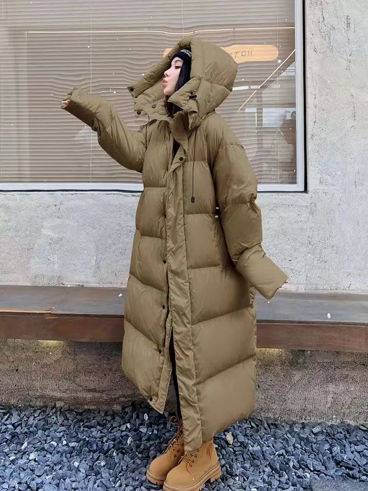 Long Oversized Puffer Coat | Winter Warmth | Trendy & Functional