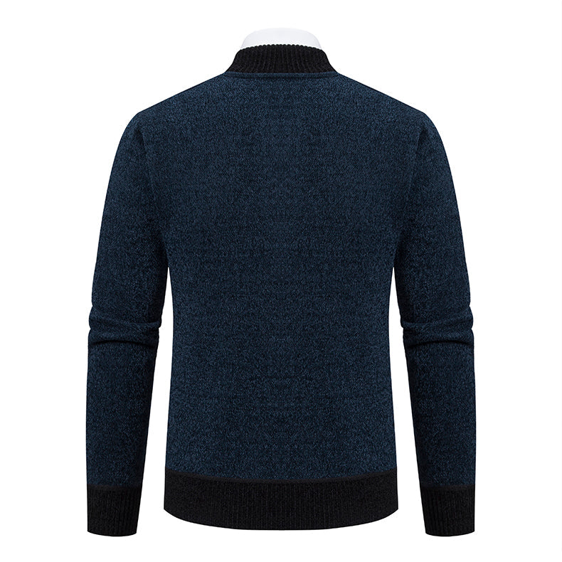Embroidered Zip-Up Cardigan Jacket | Sleek and Comfortable | Slim Fit