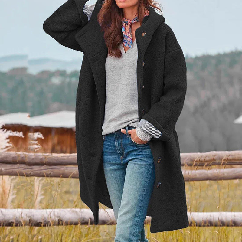 Longline Sherpa Coat | Warm & Stylish | Soft Fleece Design