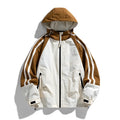 Striped Panel Hooded Jacket | Stylish Outerwear | Sporty and Functional