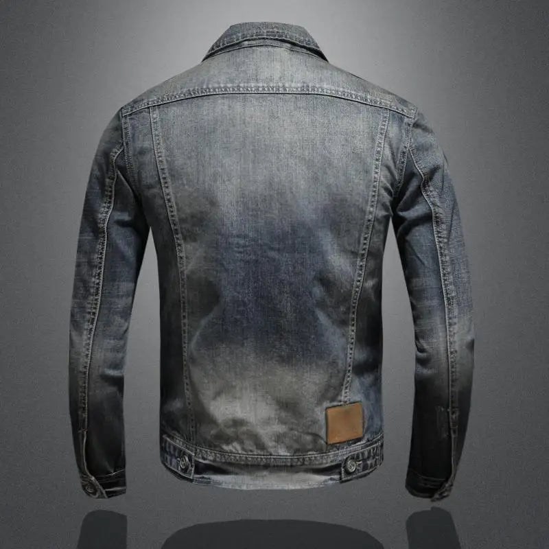 Distressed Denim Jacket | Cotton | Classic and Durable