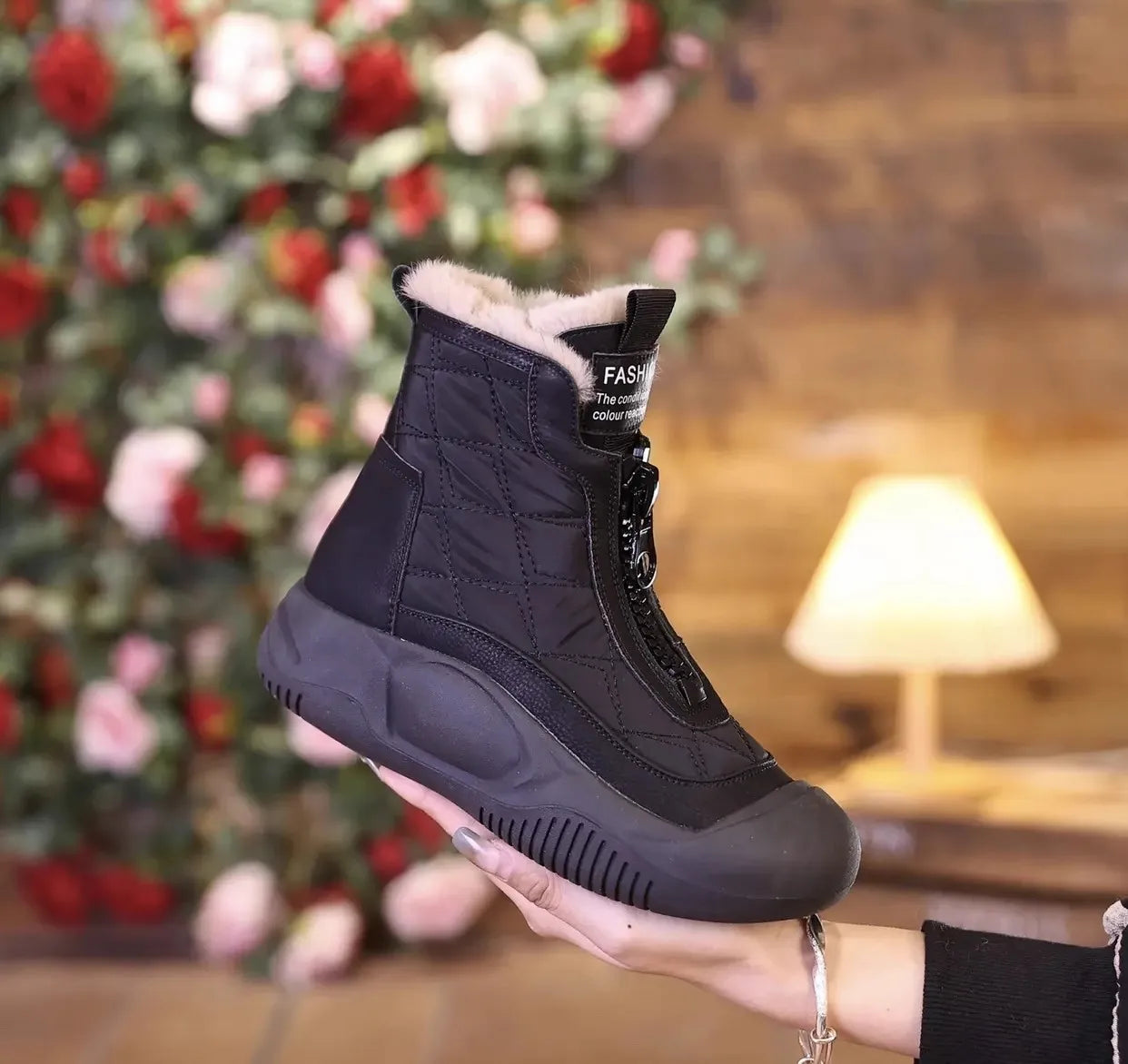Faux Fur Winter Boots | Insulated and Stylish | Anti-Slip Design
