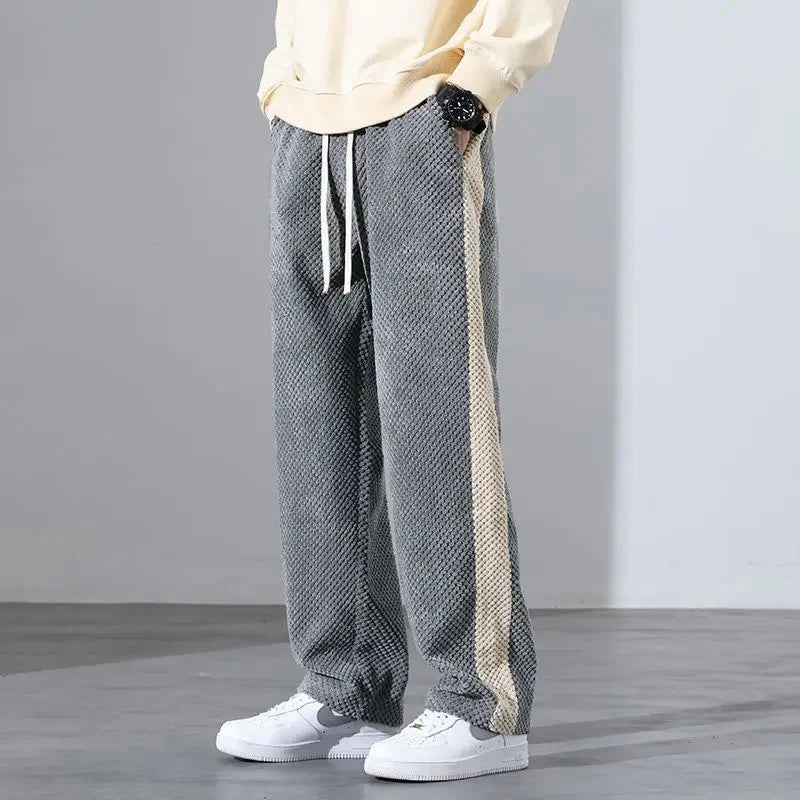 Wide-Leg Knit Pants | Cotton Blend | Relaxed Fit
