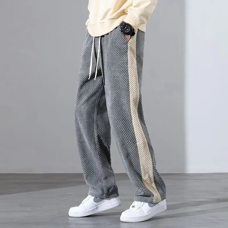 Wide-Leg Knit Pants | Cotton Blend | Relaxed Fit