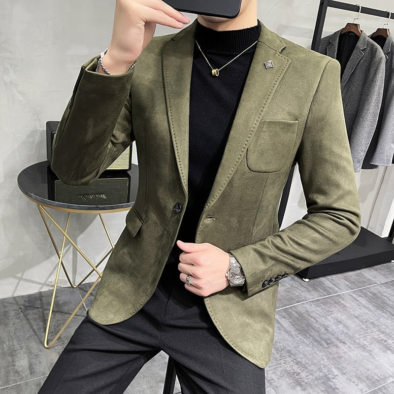 Velvet Blazer | Slim Fit | Luxurious Texture