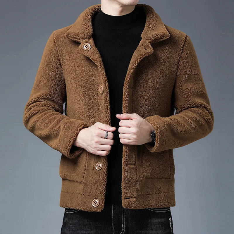 Wool-Blend Button-Up Jacket | Warm and Stylish | Classic Design