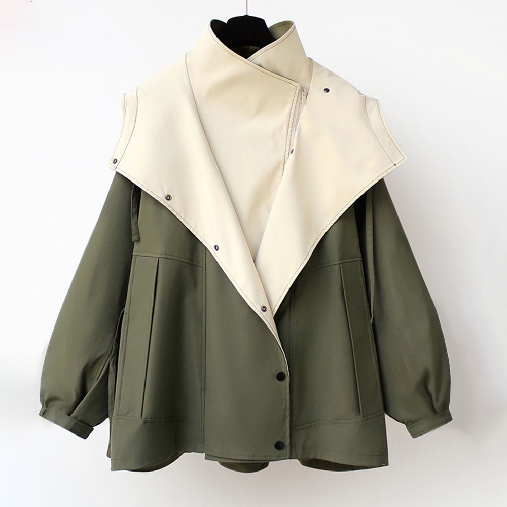 Two-Tone A-Line Jacket | Adjustable Fit | Lightweight & Stylish