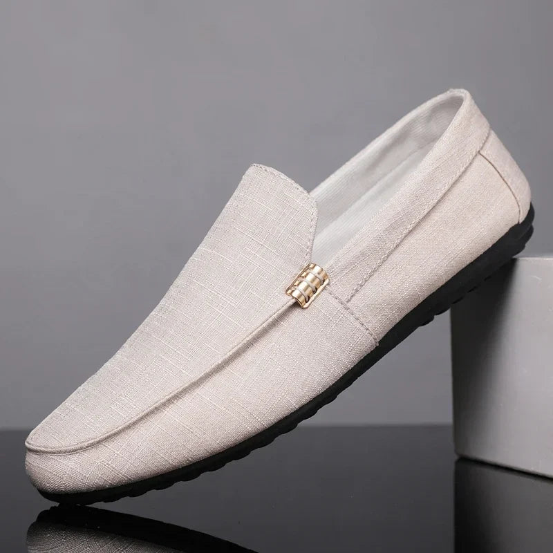 Slip-On Loafers | Lightweight Linen | Modern and Stylish