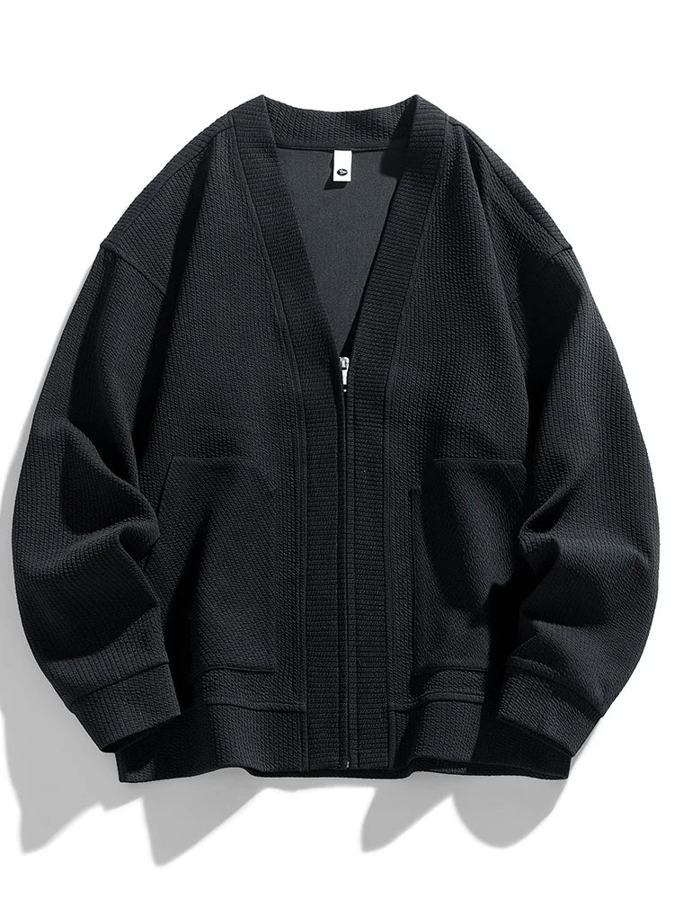 Zip-Up Cardigan Jacket | Relaxed Fit | Versatile and Comfortable