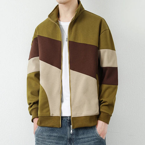 Color-Block Jacket | Geometric Design | Lightweight and Trendy