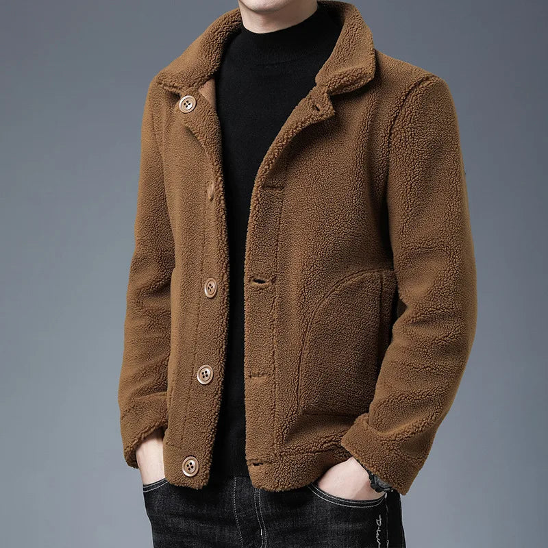 Wool-Blend Button-Up Jacket | Warm and Stylish | Classic Design
