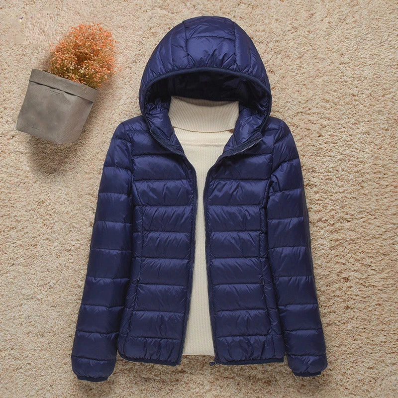 Hooded Lightweight Puffer Jacket | Packable Design | Warm and Versatile