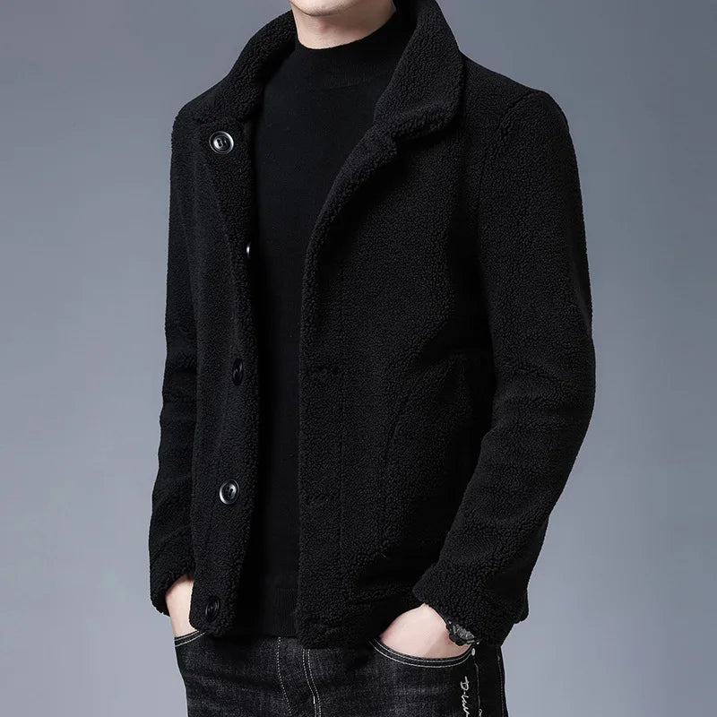 Wool-Blend Button-Up Jacket | Warm and Stylish | Classic Design