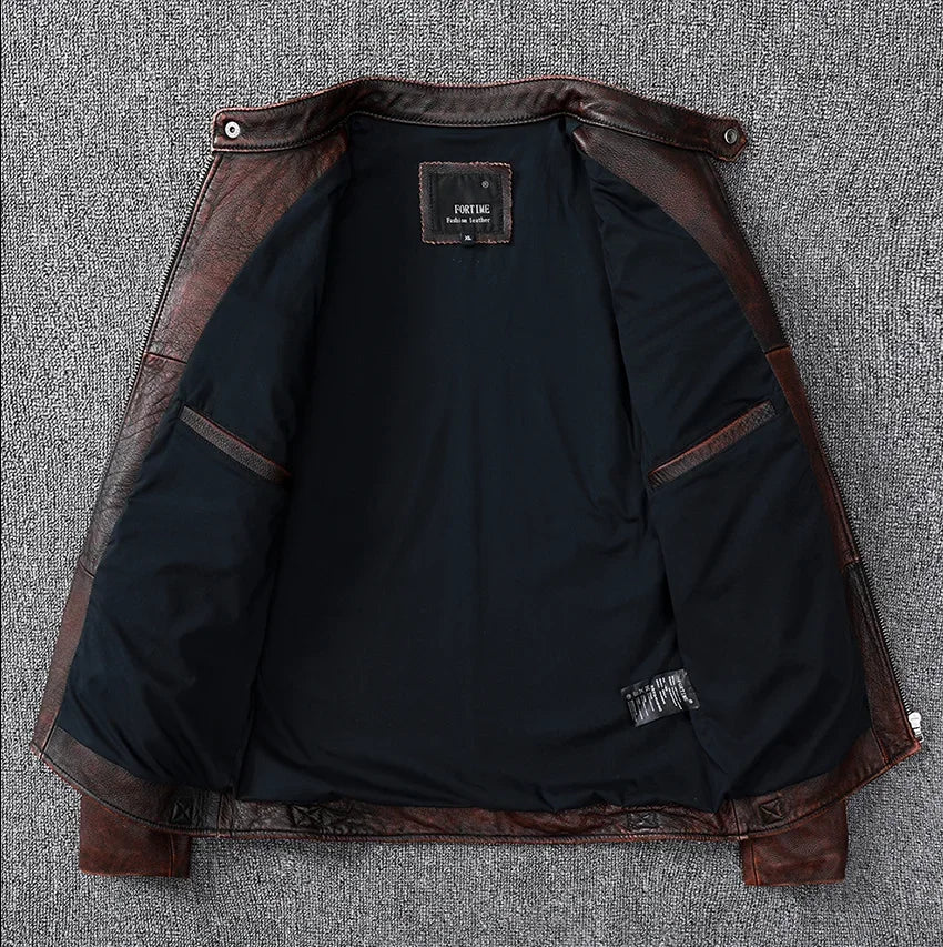Biker Leather Jacket | Genuine Leather | Timeless and Rugged
