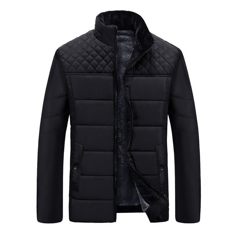 leece-Lined Winter Puffer Jacket | Thermal Insulation | Windproof Design