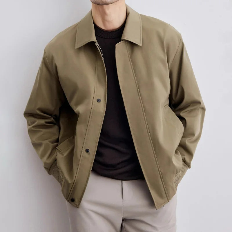 Minimalist Collared Jacket | Lightweight & Versatile | Smart-Casual