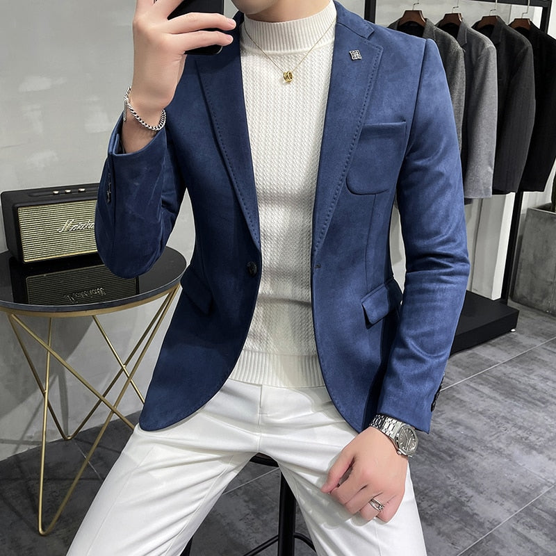 Velvet Blazer | Slim Fit | Luxurious Texture