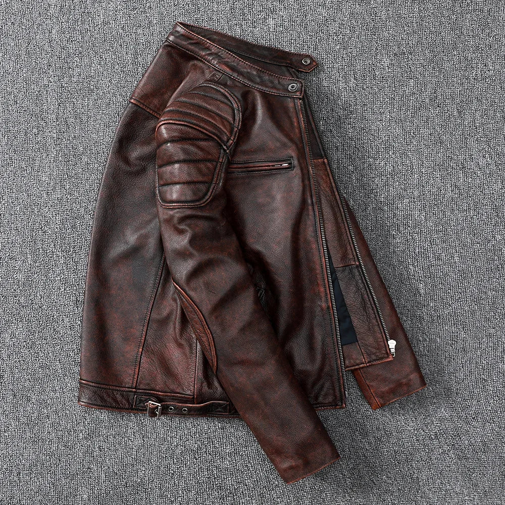 Biker Leather Jacket | Genuine Leather | Timeless and Rugged