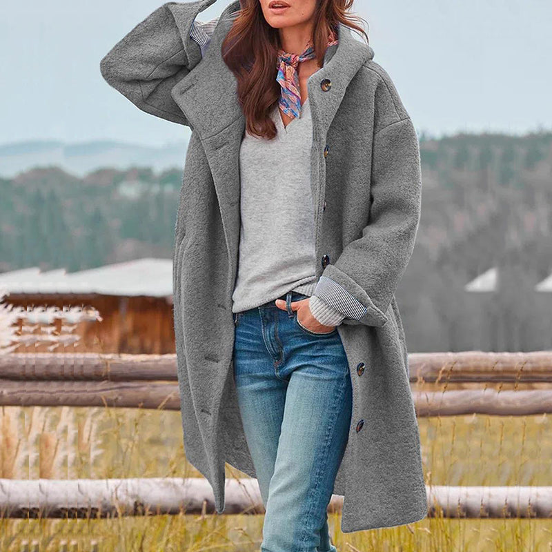 Longline Sherpa Coat | Warm & Stylish | Soft Fleece Design