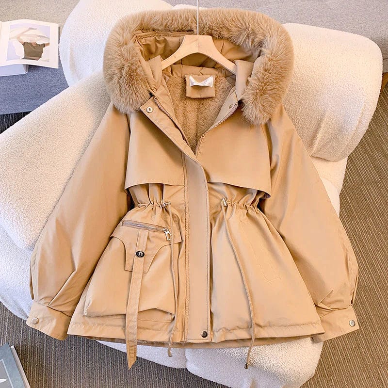 Padded Winter Coat | Faux Fur Hood | Cold Weather