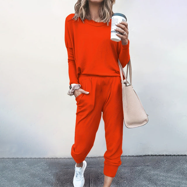Two-Piece Lounge Set | Polyester & Spandex | Comfortable and Versatile