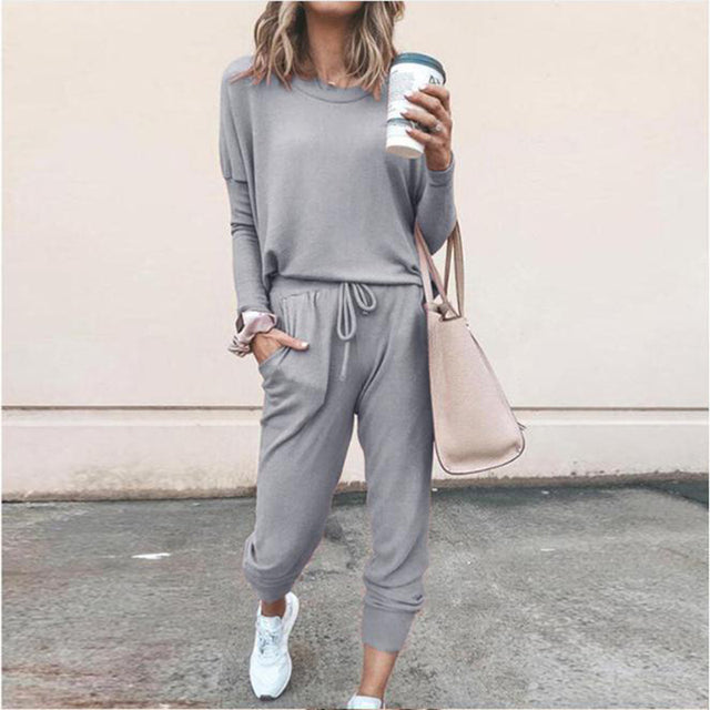 Two-Piece Lounge Set | Polyester & Spandex | Comfortable and Versatile
