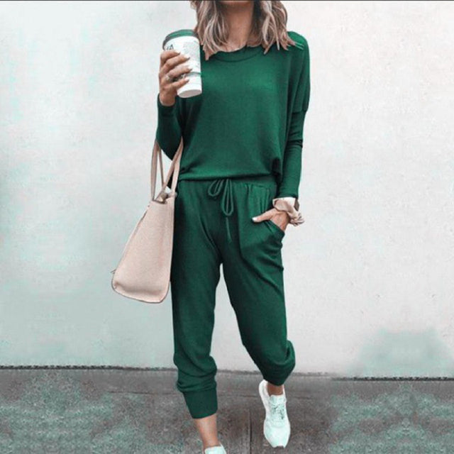 Two-Piece Lounge Set | Polyester & Spandex | Comfortable and Versatile