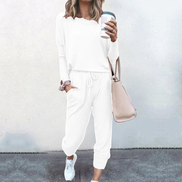 Two-Piece Lounge Set | Polyester & Spandex | Comfortable and Versatile