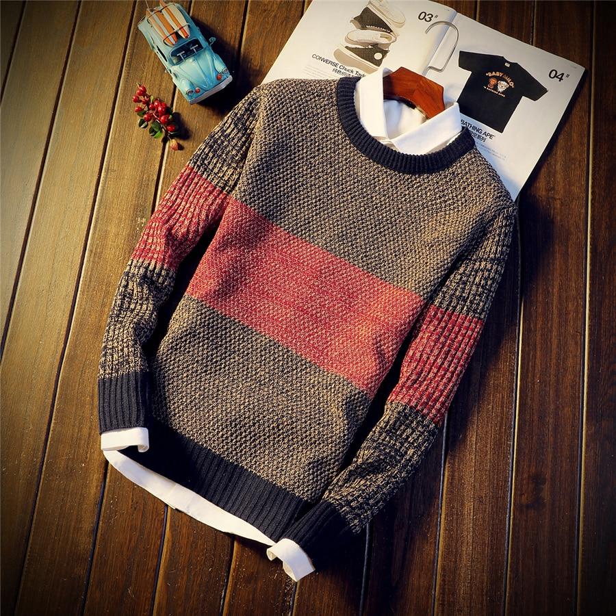 Knitted Jumper | Colour Block Pattern | Autumn-Winter Wear
