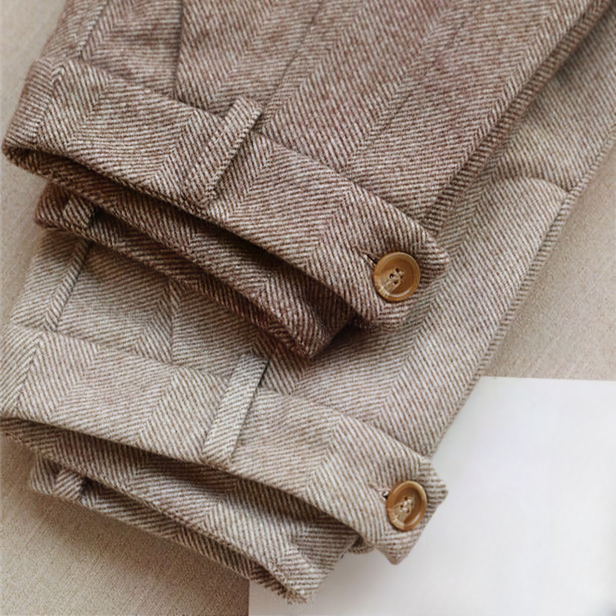 High-Waisted Wool Blend Pants | Tailored Fit | Warm Winter Trousers