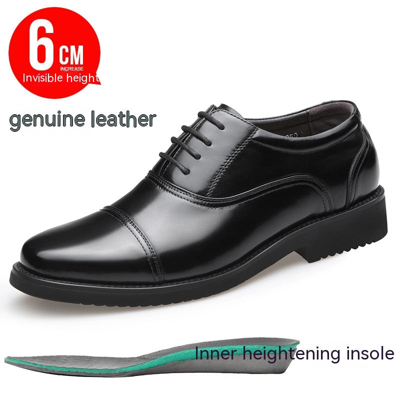 Men's Genuine Leather Shoes | Three-Joint Design, Durable Build | Formal and Everyday Wear