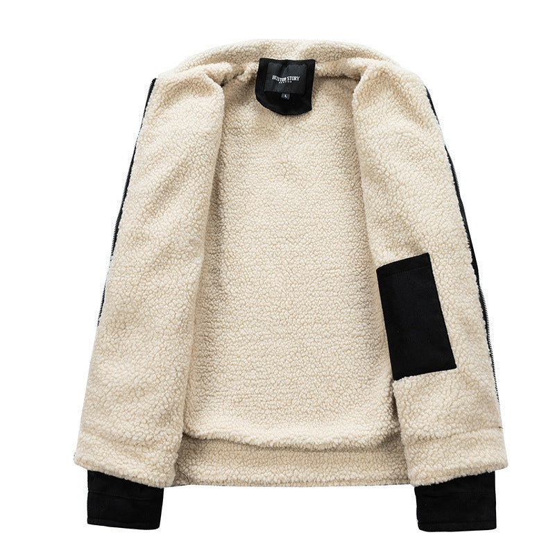 Sherpa-Lined Winter Jacket | Cotton Blend | Classic Design