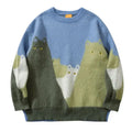 Oversized Animal Graphic Knit Sweater | Soft Knit | Playful Style