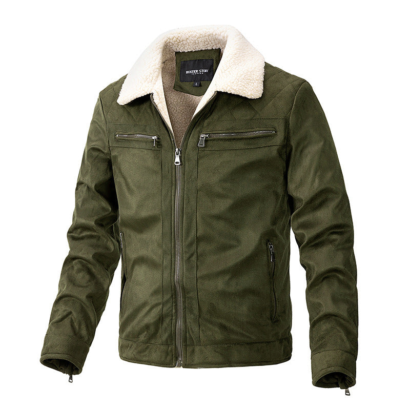 Sherpa-Lined Winter Jacket | Cotton Blend | Classic Design