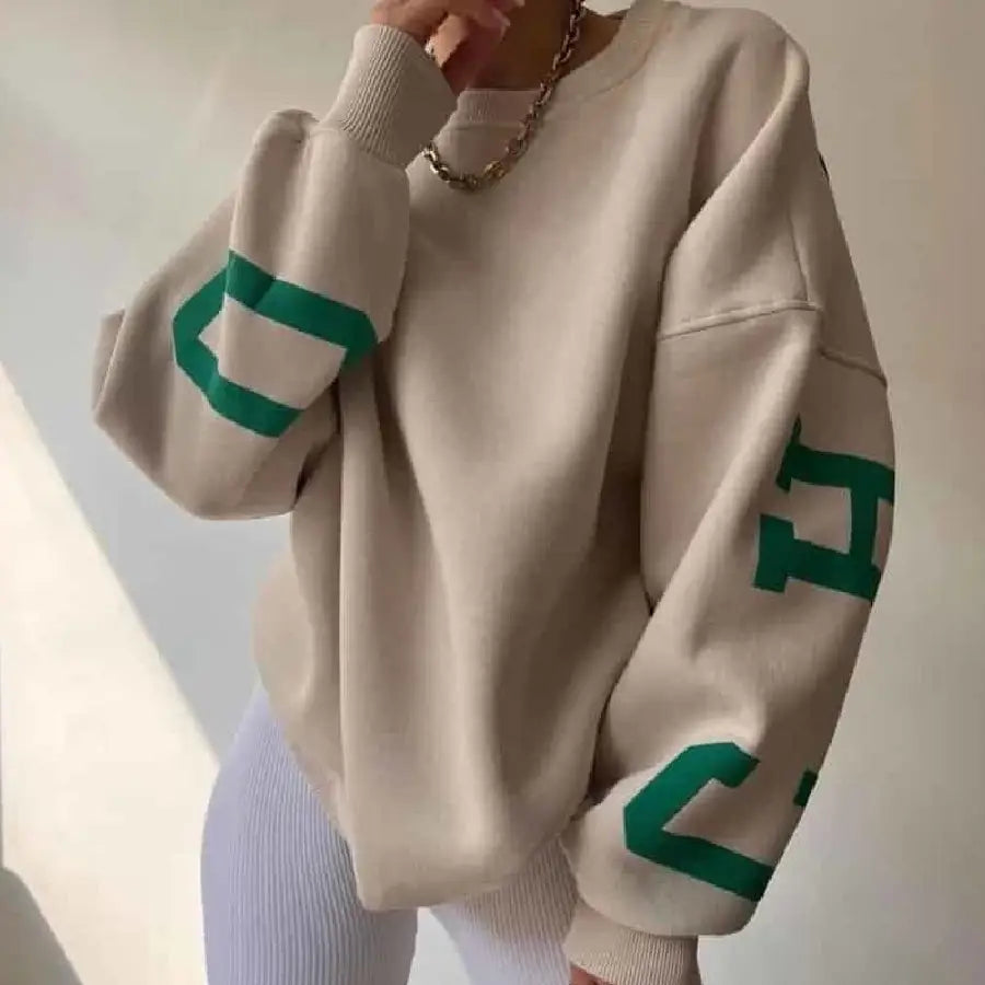 Oversized Graphic Sweatshirt | Bold Lettering | Casual Comfort