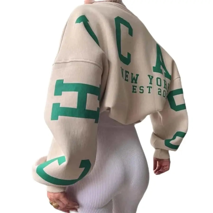 Oversized Graphic Sweatshirt | Bold Lettering | Casual Comfort