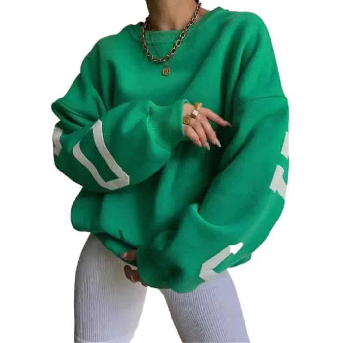 Oversized Graphic Sweatshirt | Bold Lettering | Casual Comfort