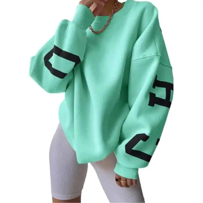 Oversized Graphic Sweatshirt | Bold Lettering | Casual Comfort