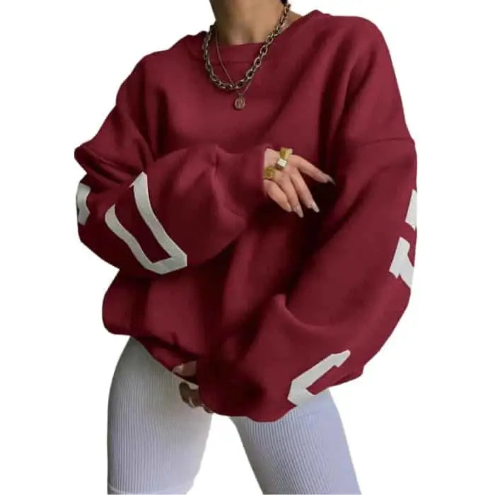 Oversized Graphic Sweatshirt | Bold Lettering | Casual Comfort