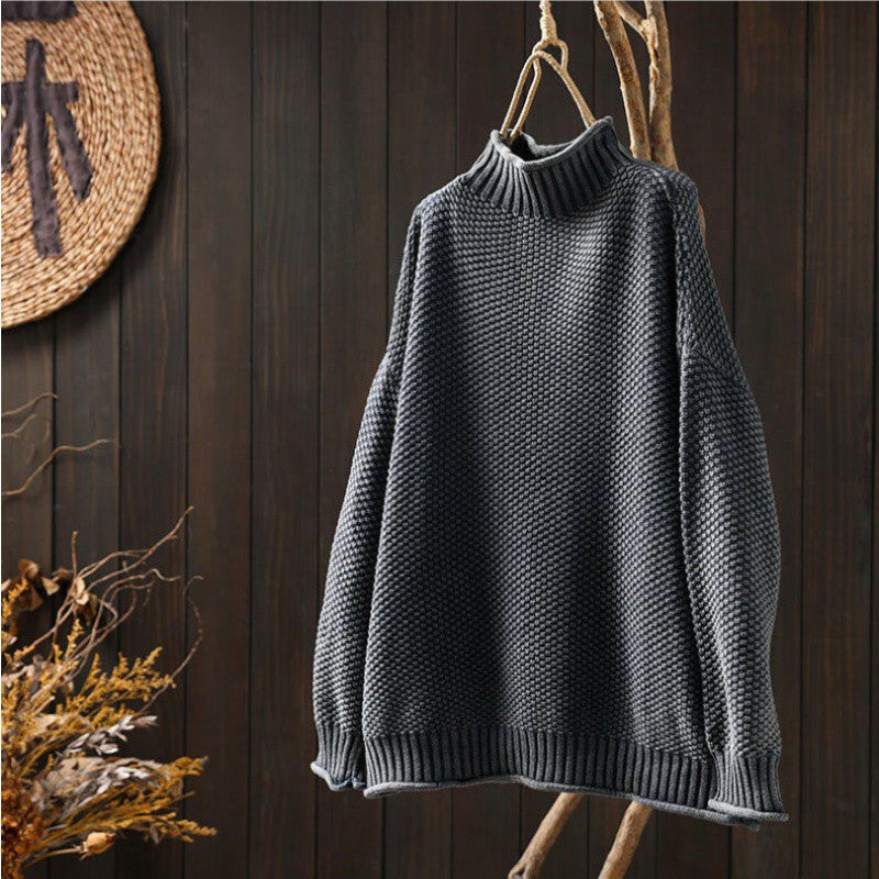 Oversized Knit Sweater | Chunky Turtleneck | Cosy & Stylish | Women’s Knitwear