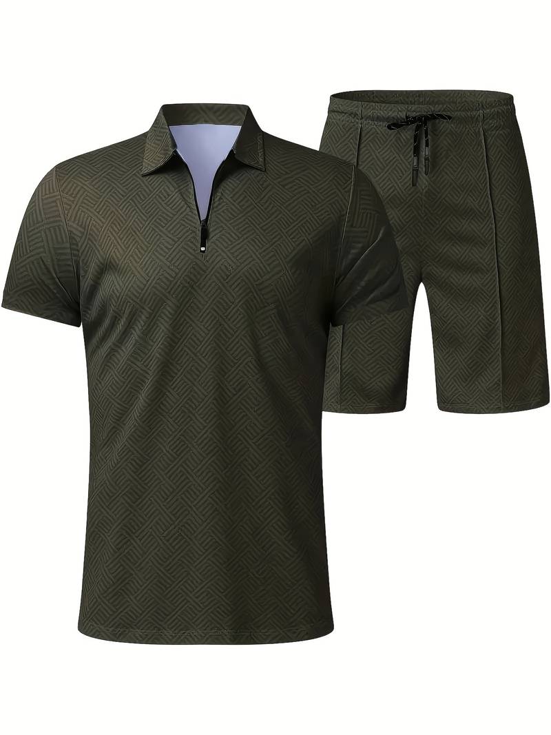 Summer Shirt and Shorts Set | Breathable Cotton Blend | Relaxed Summer Style