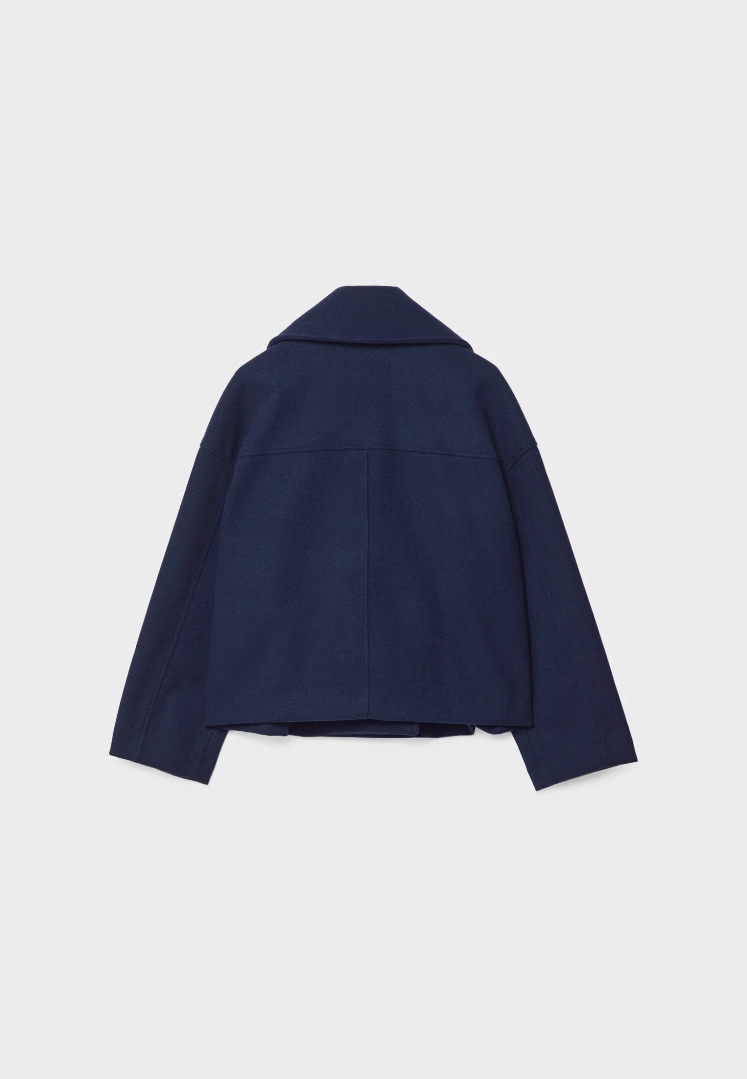 Cropped Double-Breasted Jacket | Wool-Blend | Classic Elegance