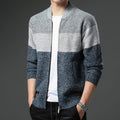 Color-Block Zip-Up Cardigan | Modern Style | Comfortable Fit