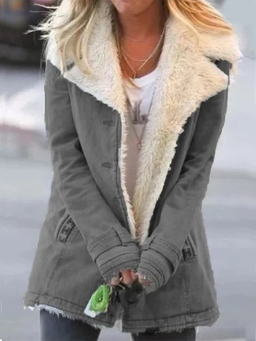 Faux Shearling Lined Jacket | Cozy & Stylish | Winter Essential