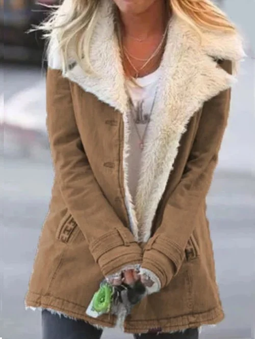 Faux Shearling Lined Jacket | Cozy & Stylish | Winter Essential