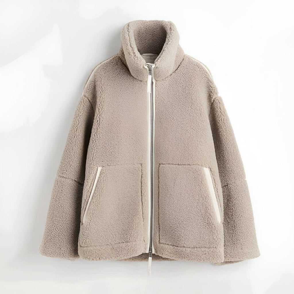Oversized Teddy Jacket | Polyester | Warm and Luxurious