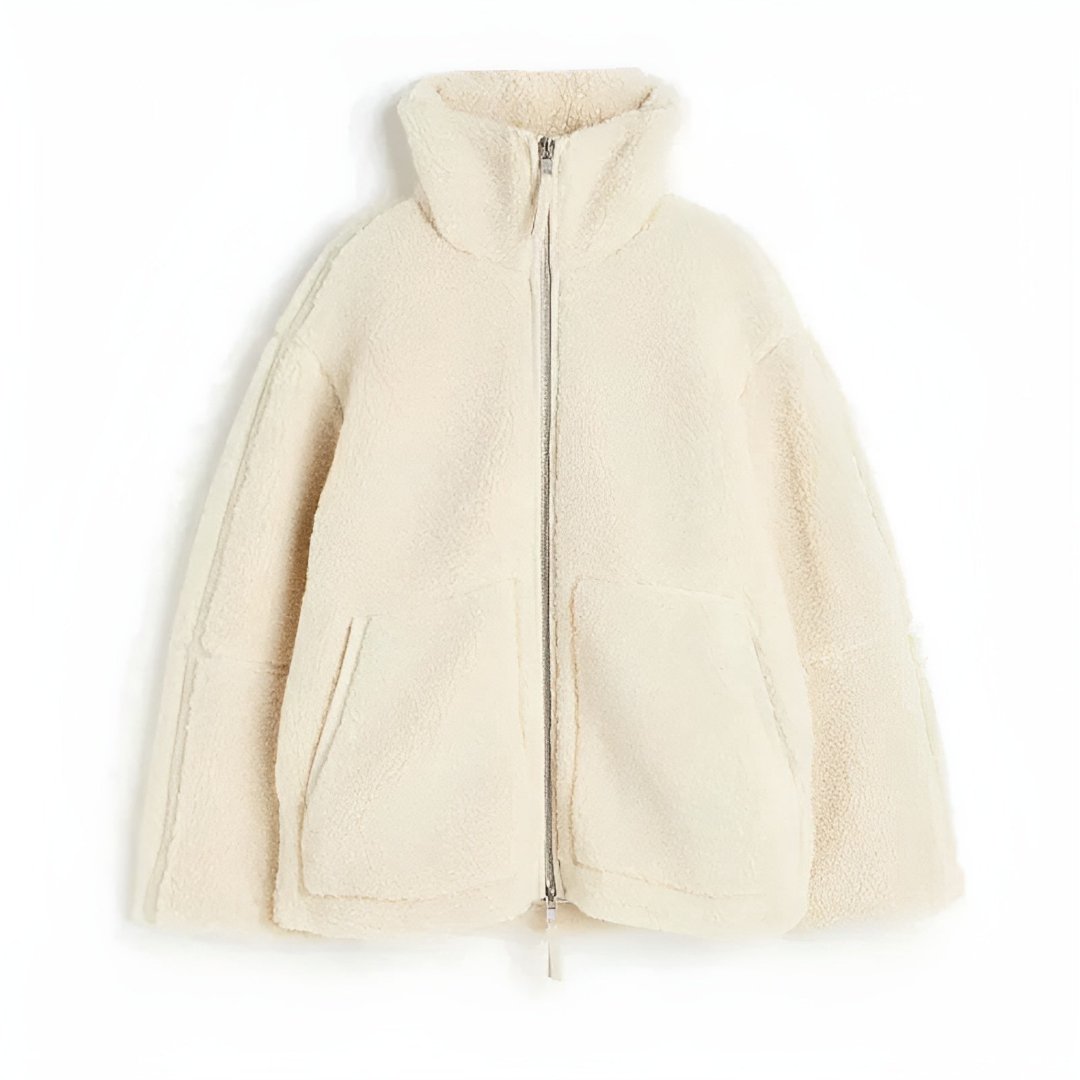 Oversized Teddy Jacket | Polyester | Warm and Luxurious