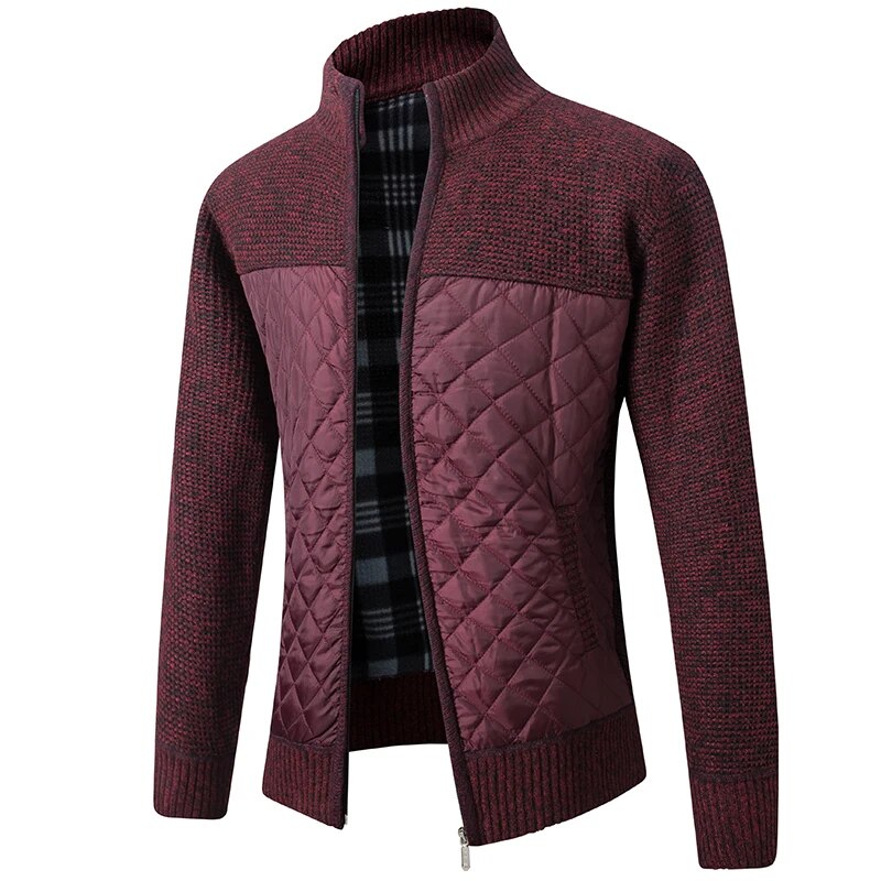 Quilted Cardigan Jacket | Knit & Quilted | Stylish and Warm